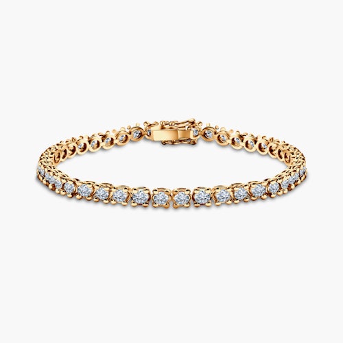 Bransoletka tenisowa Luminy 4,5mm: złoto, diamenty laboratoryjne